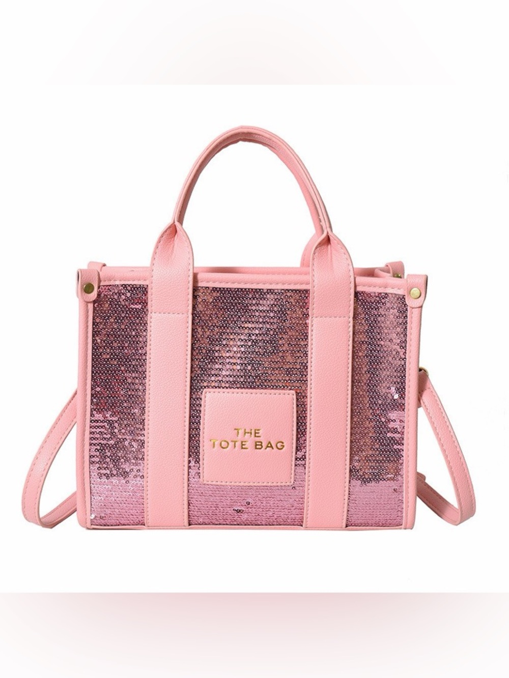 Pink Sequin Tote